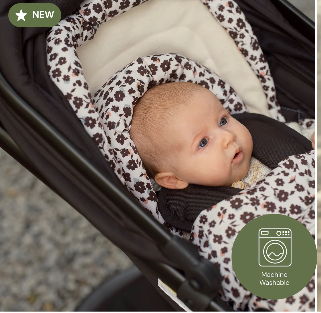 OiOi All-in-One Convertible Footmuff – Ditsy Floral