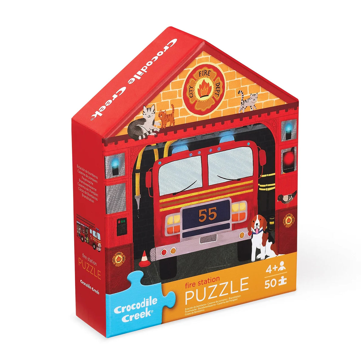Crocodile Creek Fire Station Puzzle 50 pce