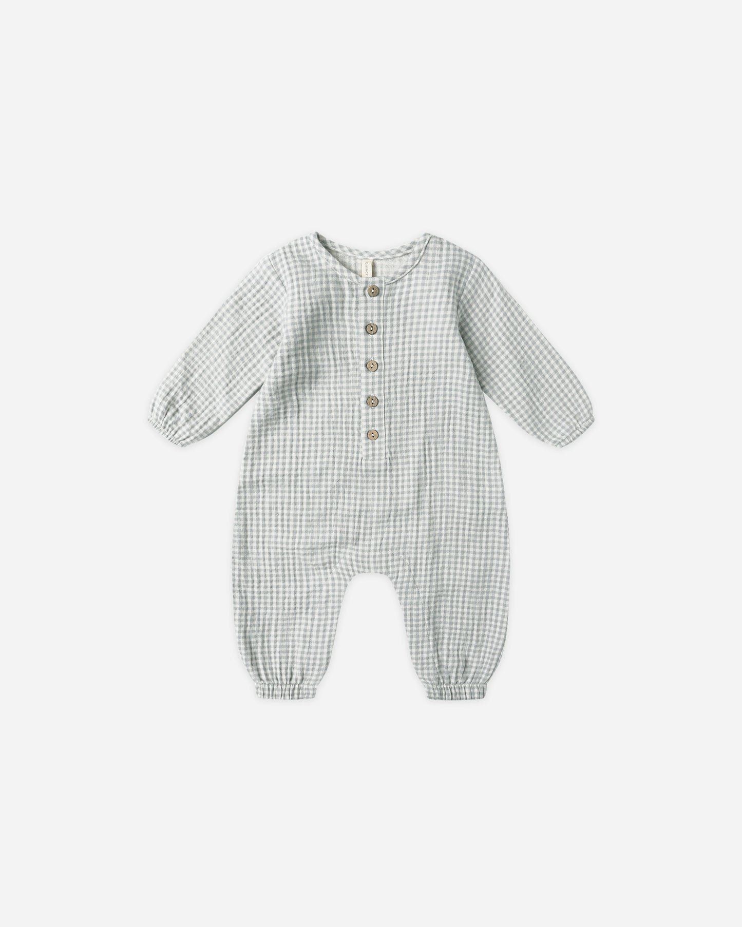 Quincy Mae - Woven Jumpsuit Blue Gingham
