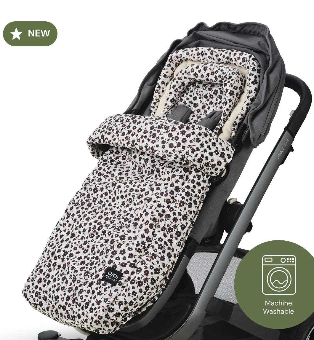 OiOi All-in-One Convertible Footmuff – Ditsy Floral