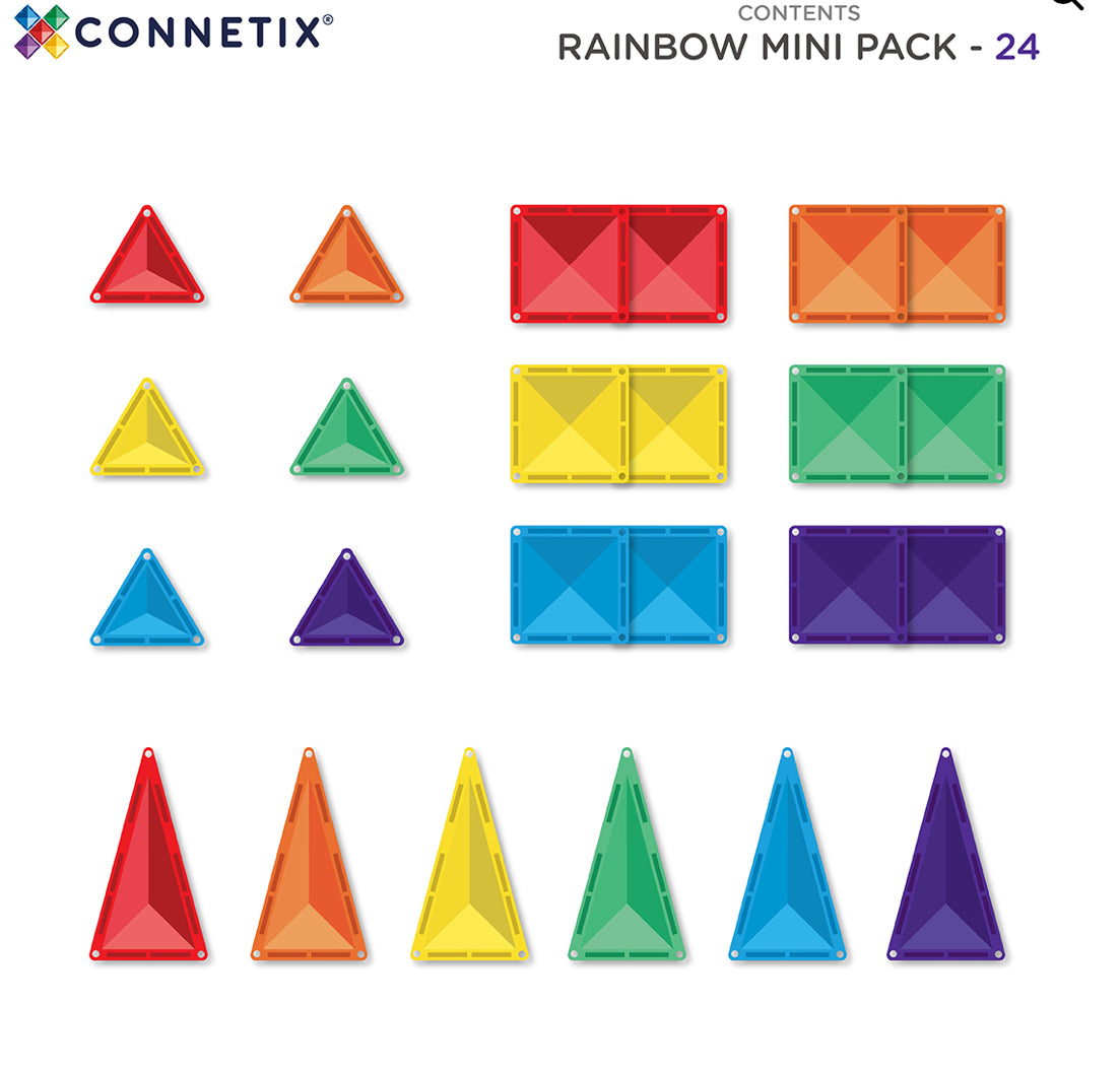 Connetix - Rainbow 24 Mini Pack