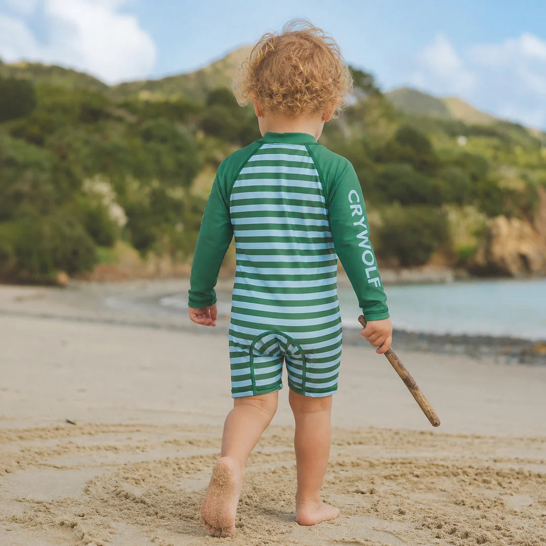 Crywolf Swimwear BABY RASH SUIT Deck Stripe