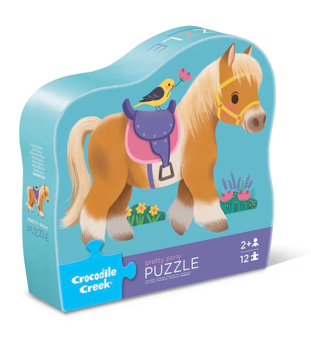 Crocodile Creek Mini Puzzle 12pce - Pretty Pony