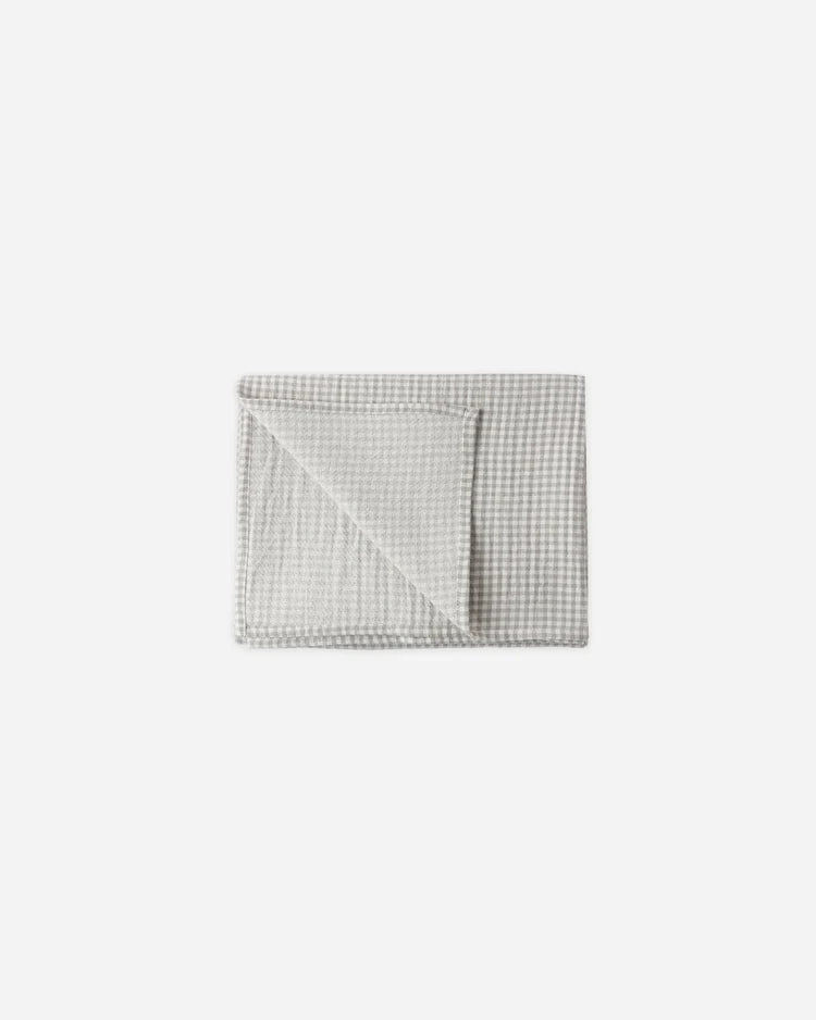 Quincy Mae Swaddle Woven Sage Gingham