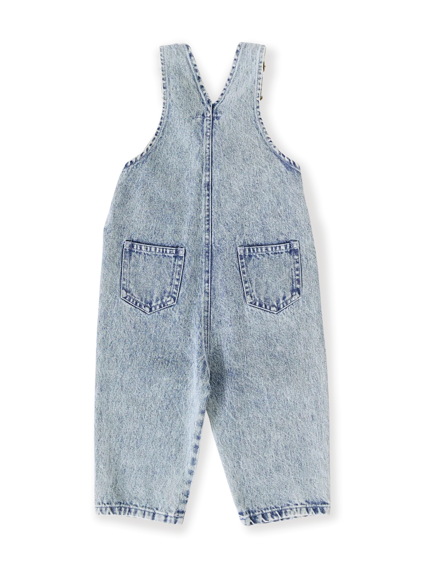 Goldie + Ace Austin Vintage Washed Light Denim Overalls