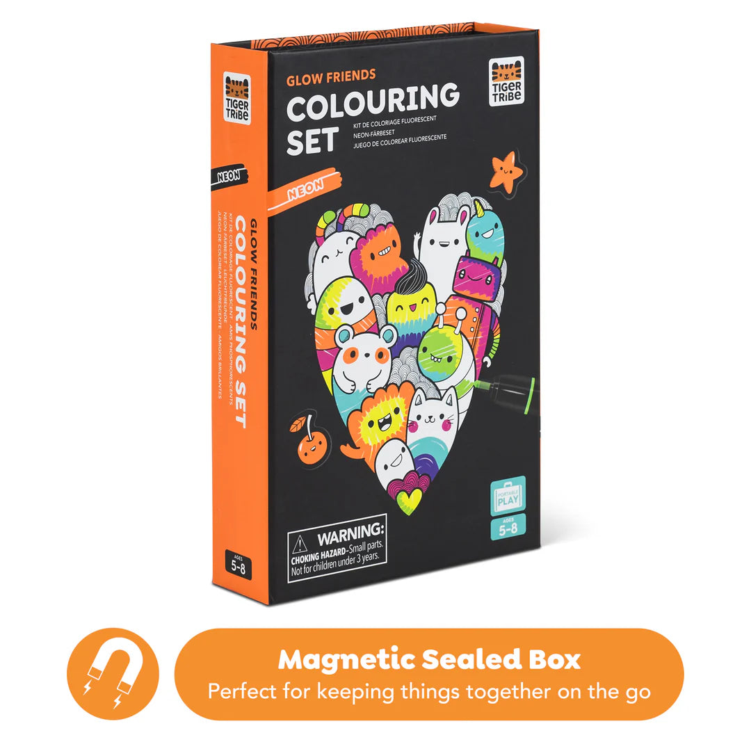 Tiger Tribe - Glow Friends Colouring Set