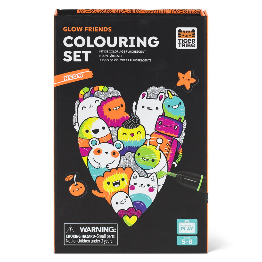 Tiger Tribe - Glow Friends Colouring Set