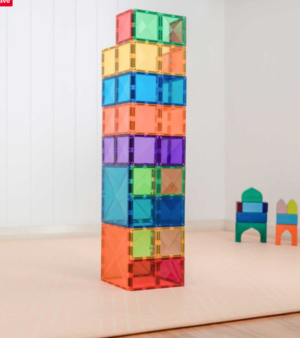 Connetix - 42 Piece Rainbow Square Pack
