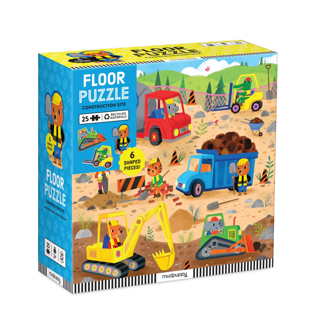 Mudpuppy Floor Puzzle - Construction