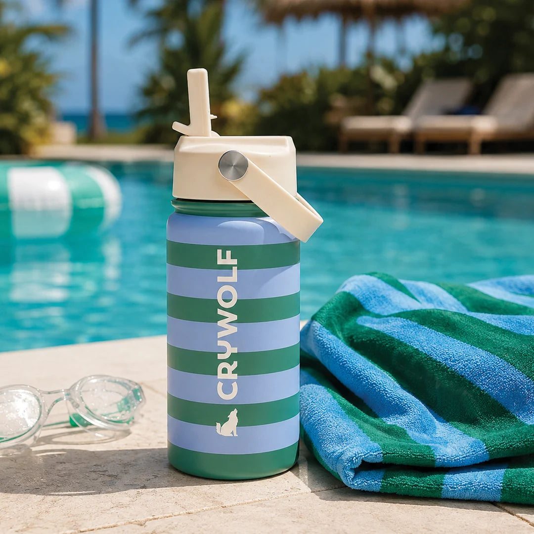 Crywolf Drink Bottle 400ml Deck Stripe