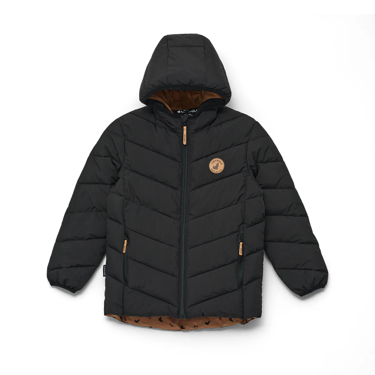Crywolf Eco Puffer Jacket Black