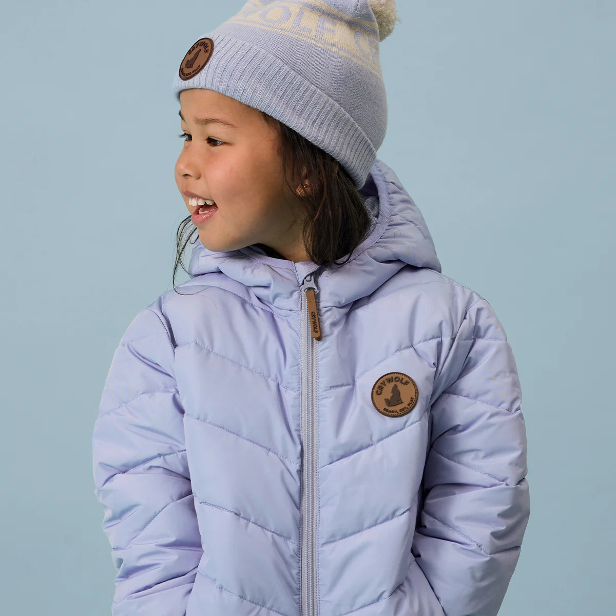 Crywolf Eco Puffer Jacket Periwinkle