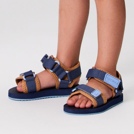 Crywolf Swimwear Summer Range Beach Sandal - Indigo
