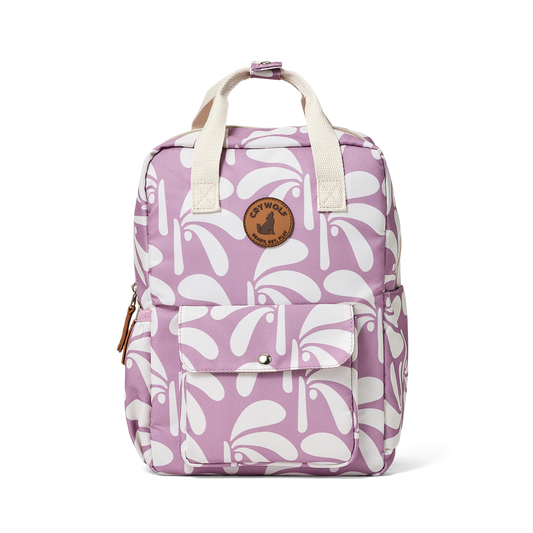 Crywolf Mini Backpack Lilac Palms