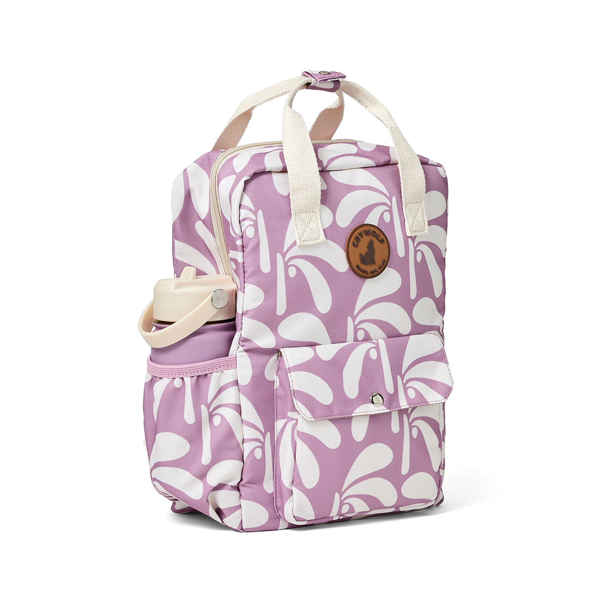 Crywolf Mini Backpack Lilac Palms
