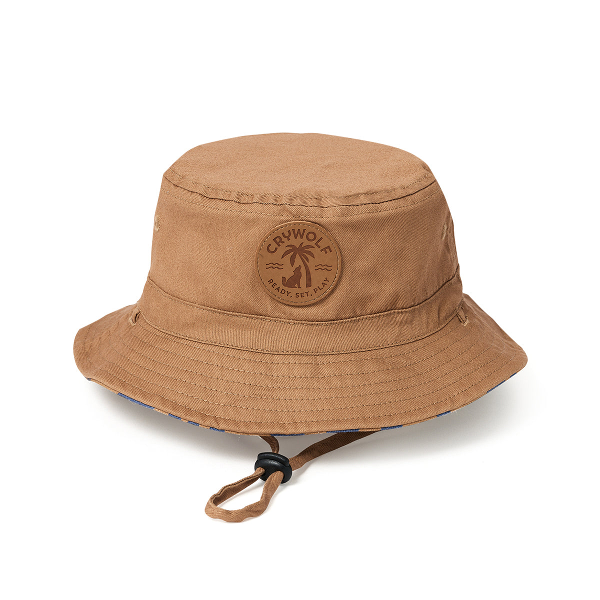 Crywolf Reversible Bucket Hat Indigo Palms