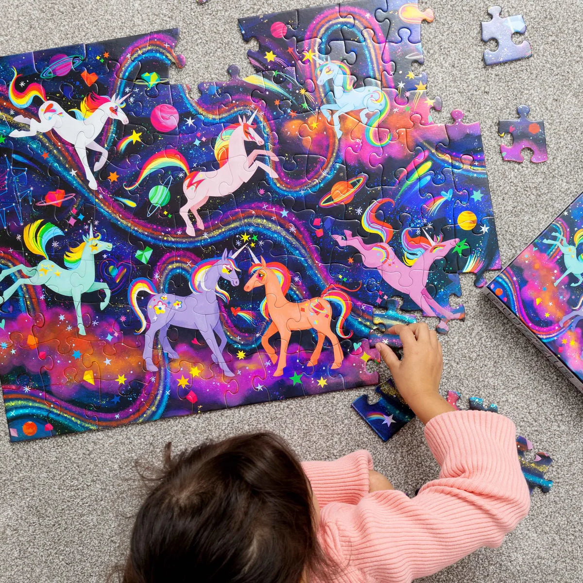 Crocodile Creek Unicorn Galaxy Puzzle 100pce