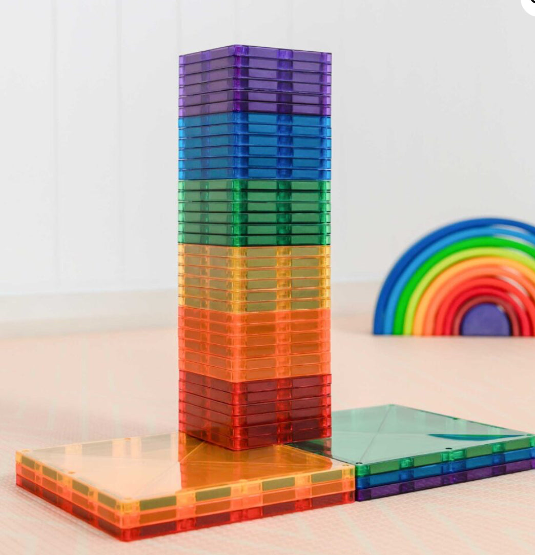 Connetix - 42 Piece Rainbow Square Pack