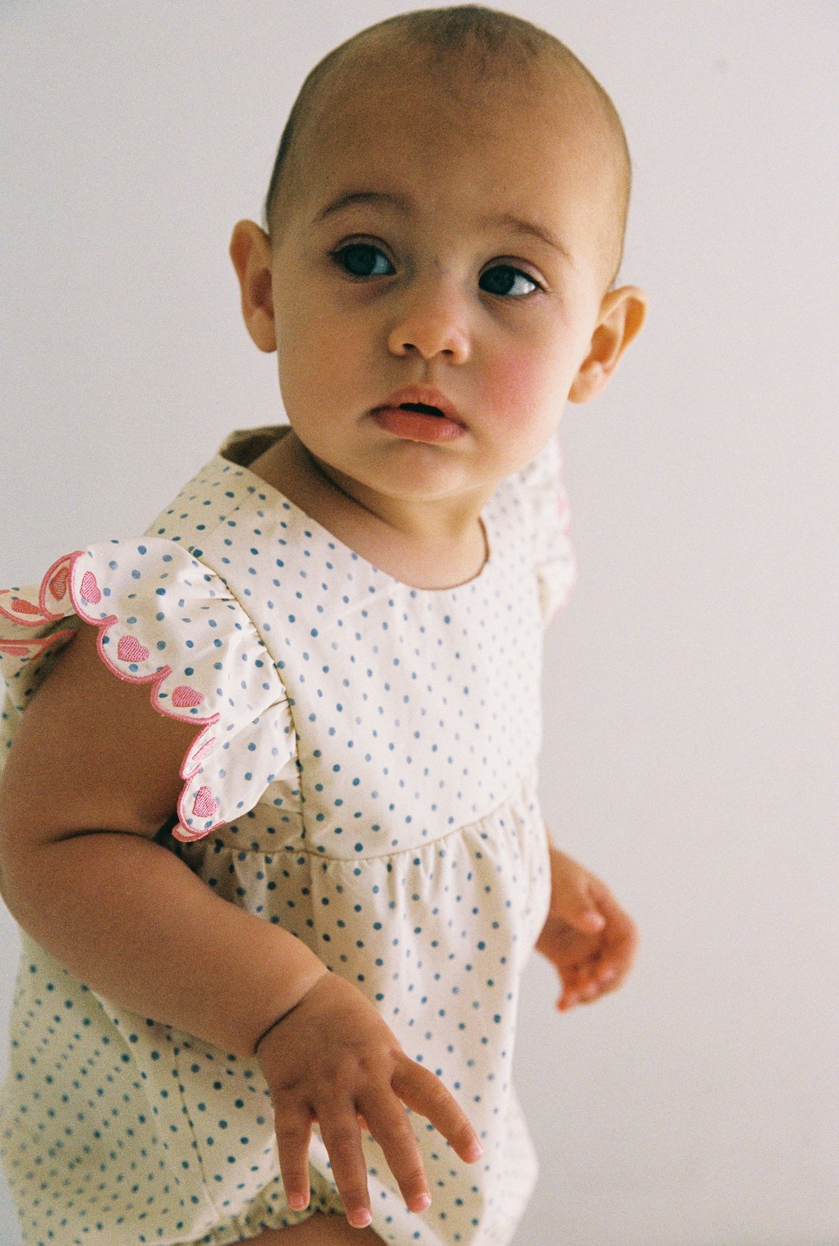 Wear JUNI JNR Daisy Romper - Polka Dot