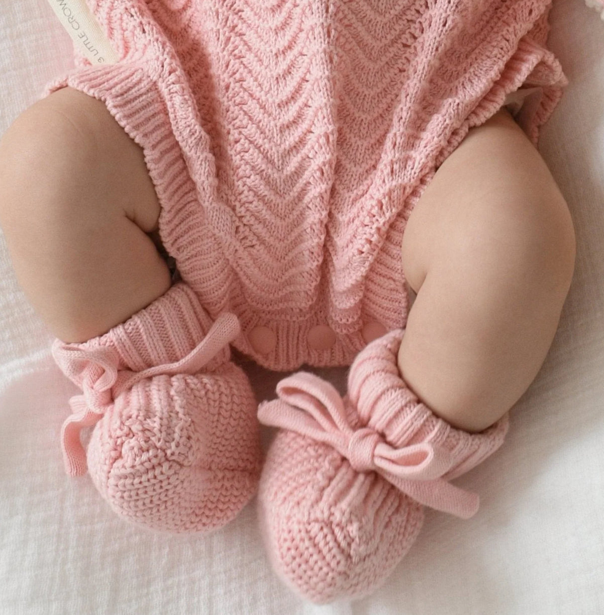 3 LITTLE CROWNS THE LABEL - Knit Bootie Pink
