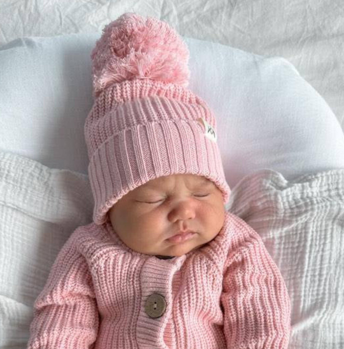 3 LITTLE CROWNS THE LABEL - Knit Beanie Pink