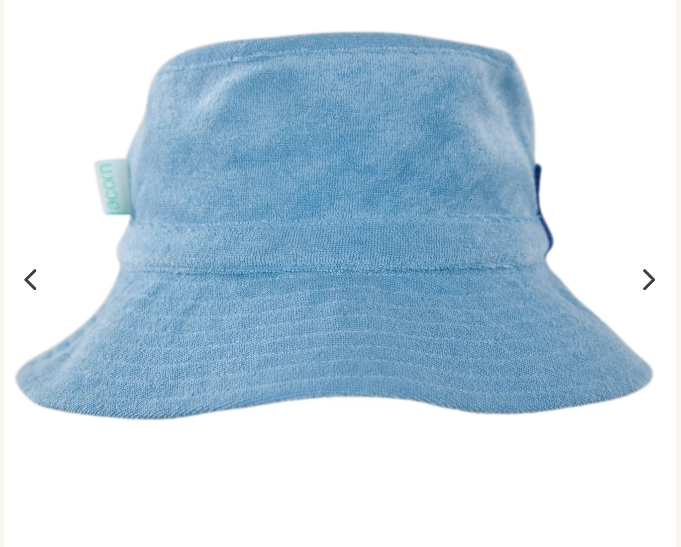 Acorn Kids Sunhats Mid Blue Terry Towelling Bucket Hat