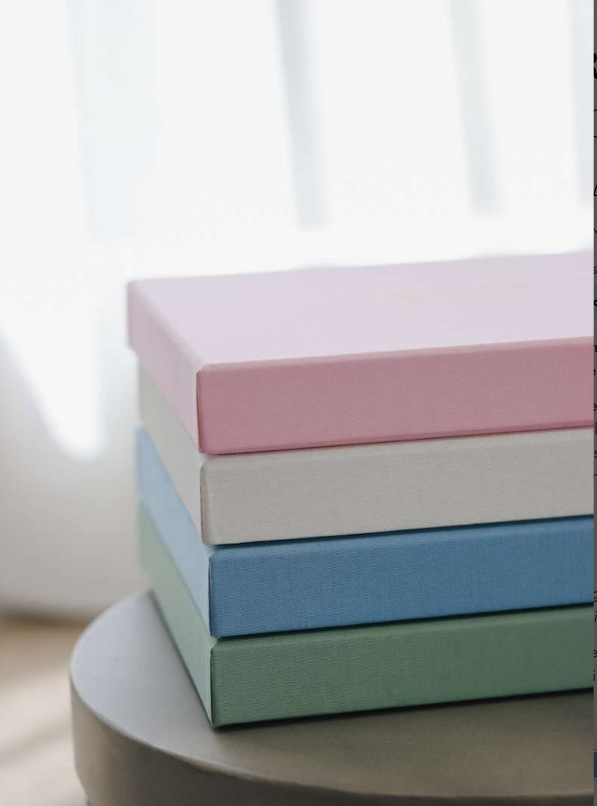 Luxury Linen Photo Album & Keepsake Box - Forget Me Not Journals