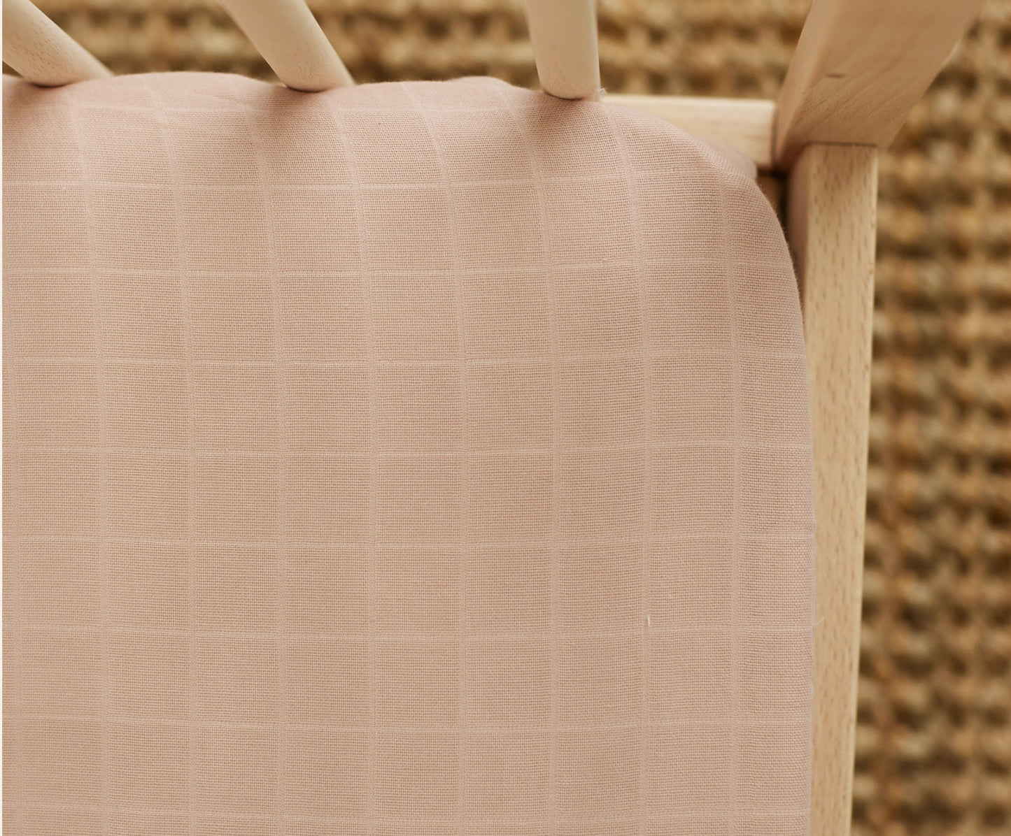 Snug as a bug & co - 100 % Organic Cotton Muslin Cot Sheet Rose