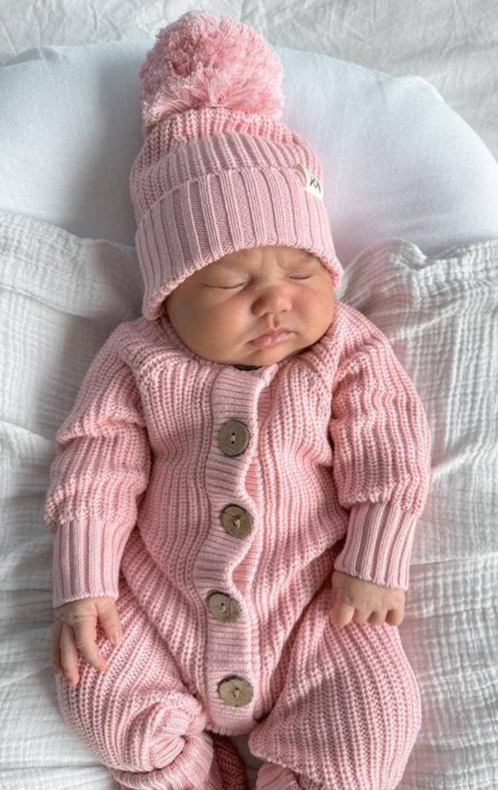 3 LITTLE CROWNS THE LABEL - Knit Beanie Pink
