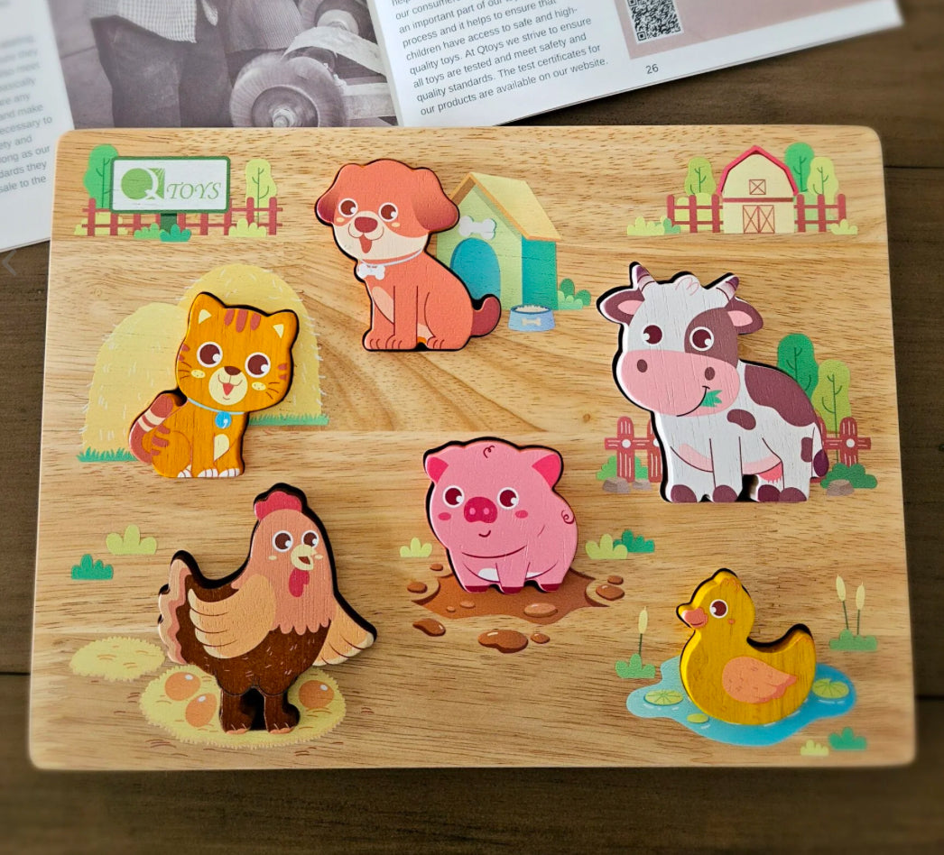 QToys Farm Animal Puzzle