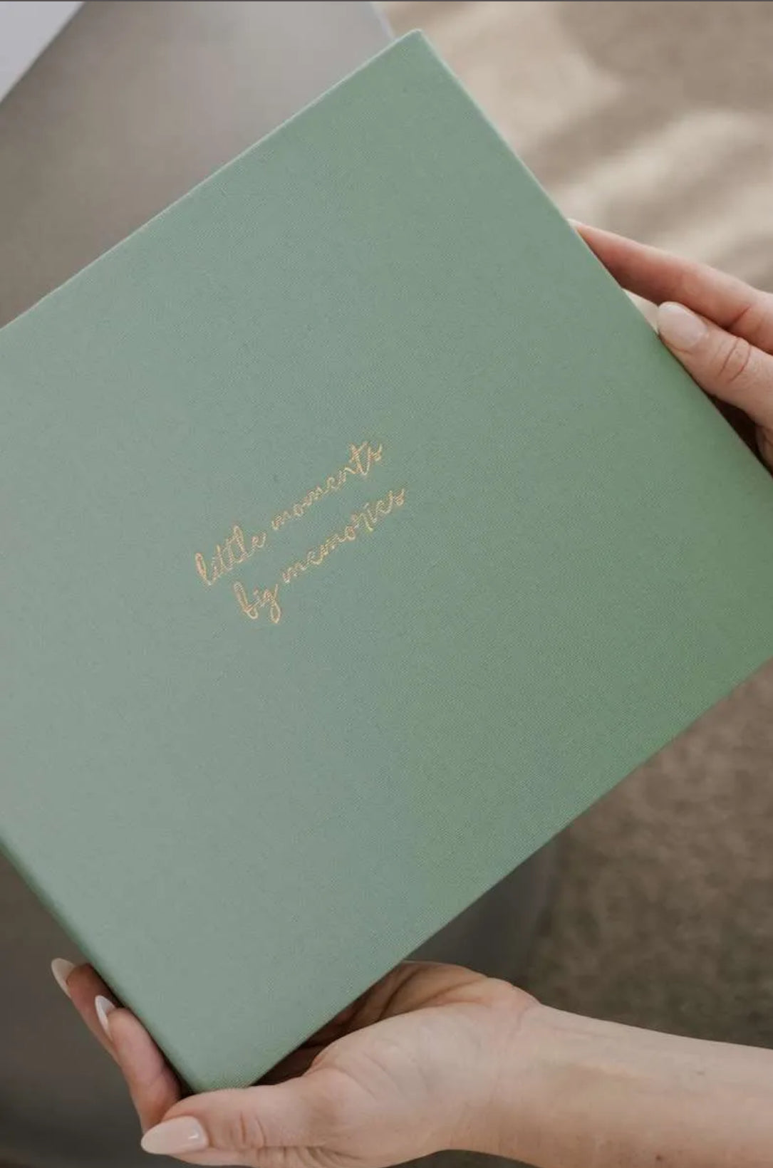 Luxury Linen Photo Album & Keepsake Box - Forget Me Not Journals