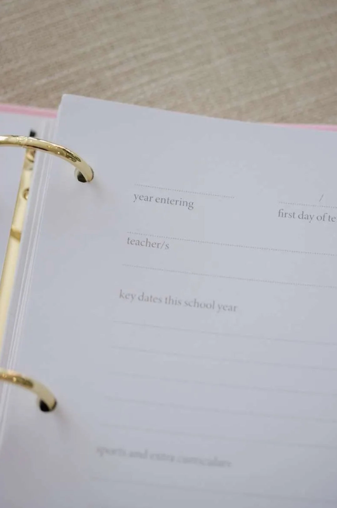 Your School Years Organiser - Forget Me Not Keepsake Journals