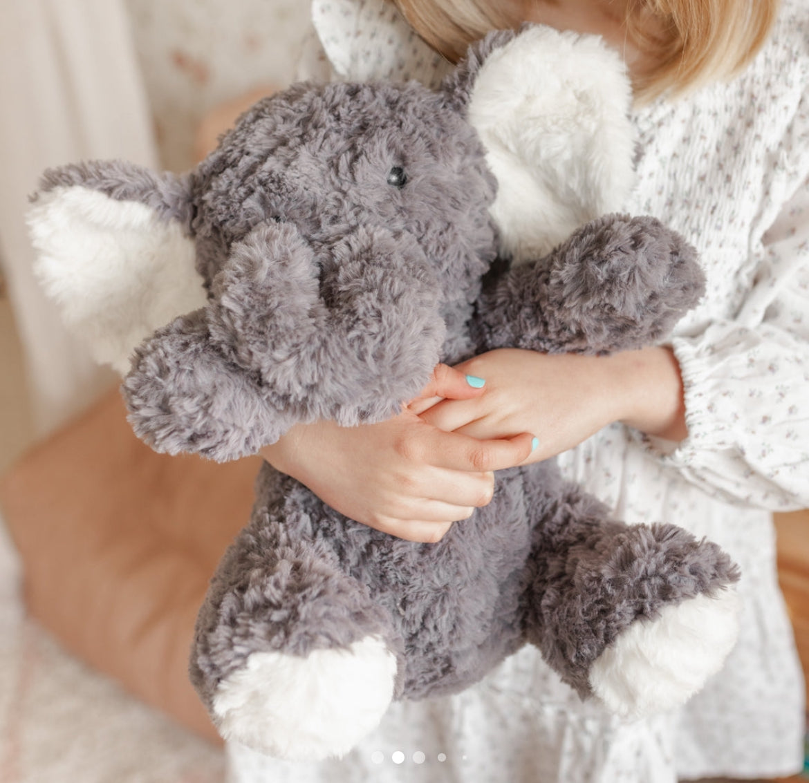 Mindful & Co Kids Eleanor the Weighted Elephant Grey