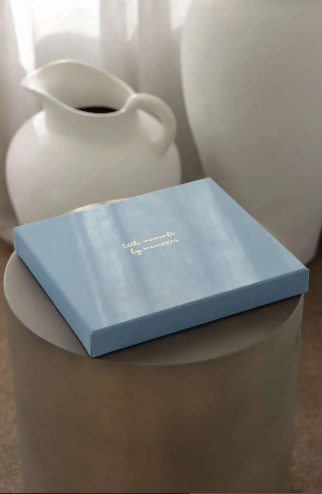 Luxury Linen Photo Album & Keepsake Box - Forget Me Not Journals