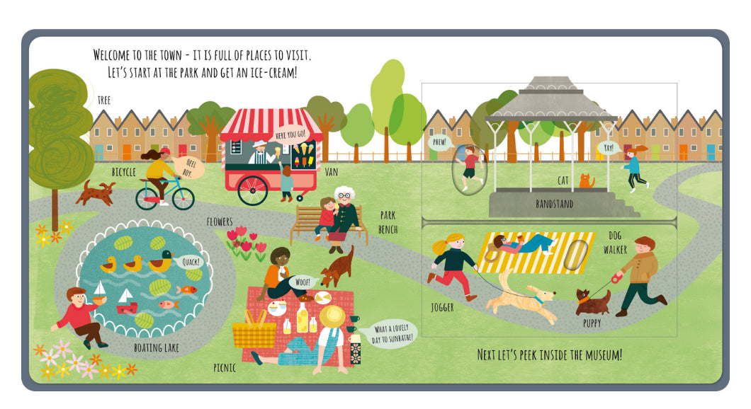 The Town Book - Peek inside the flaps