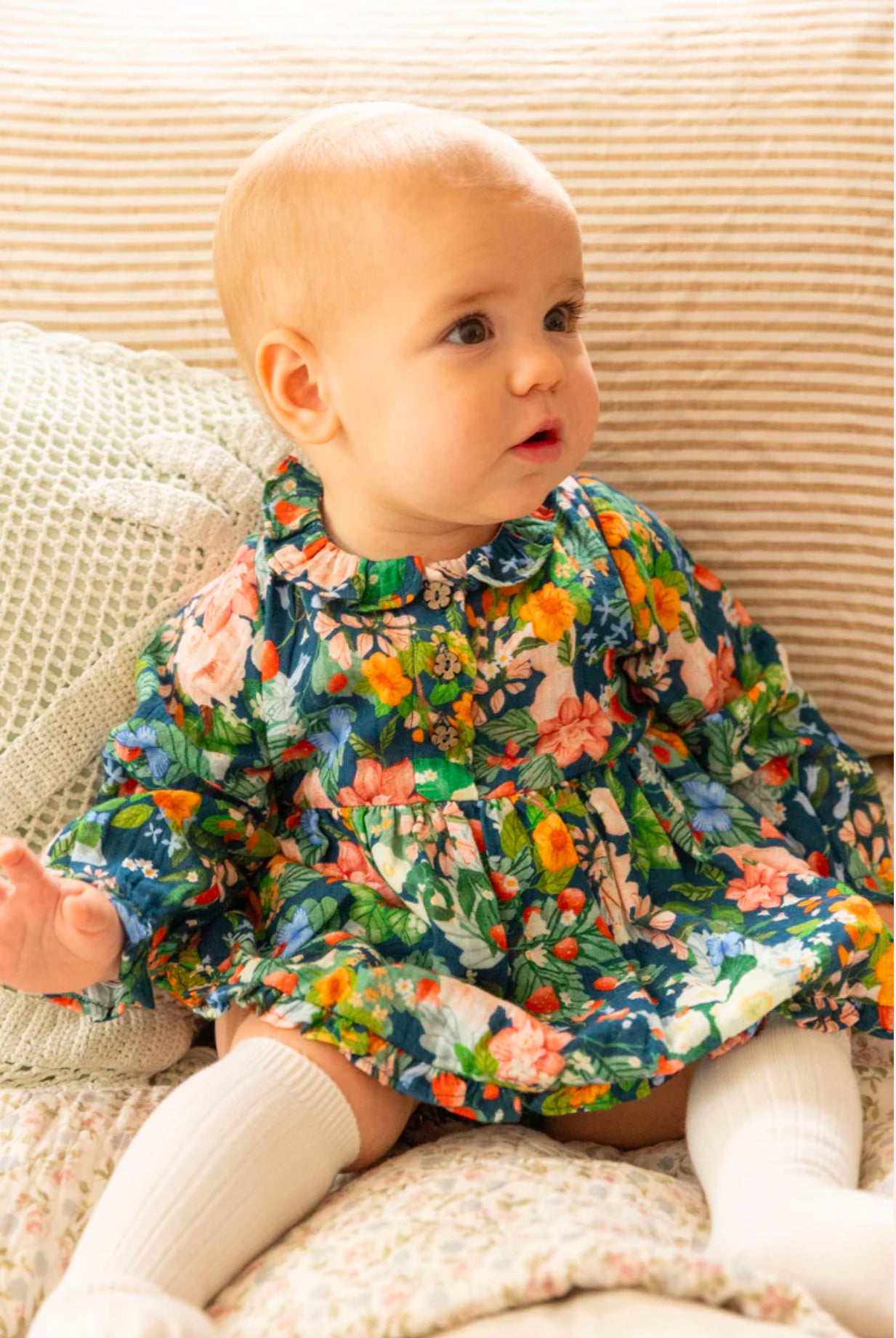 Alex&Ant Ivy Baby Dress - Strawberry Navy