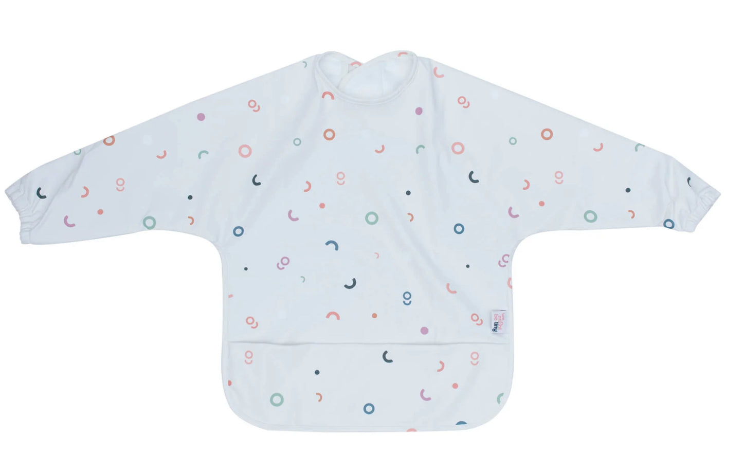 We Might Be Tiny Smock Bib. Tiny Arches