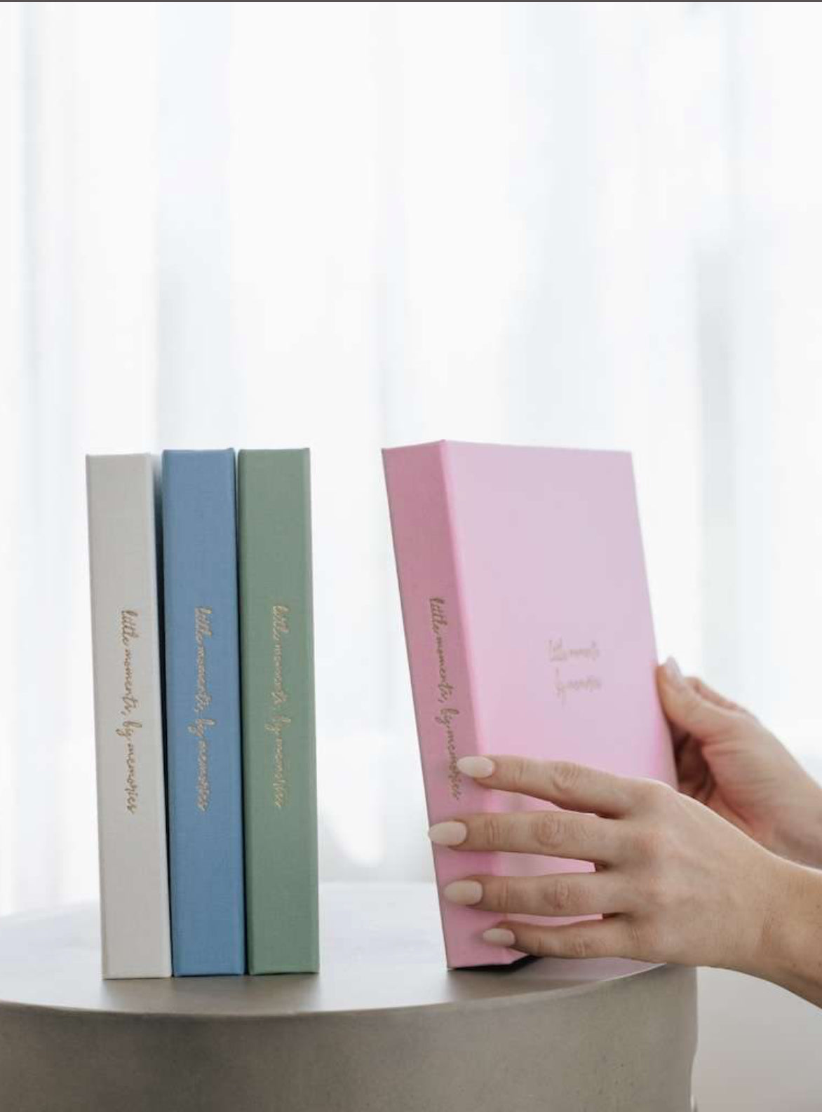 Luxury Linen Photo Album & Keepsake Box - Forget Me Not Journals