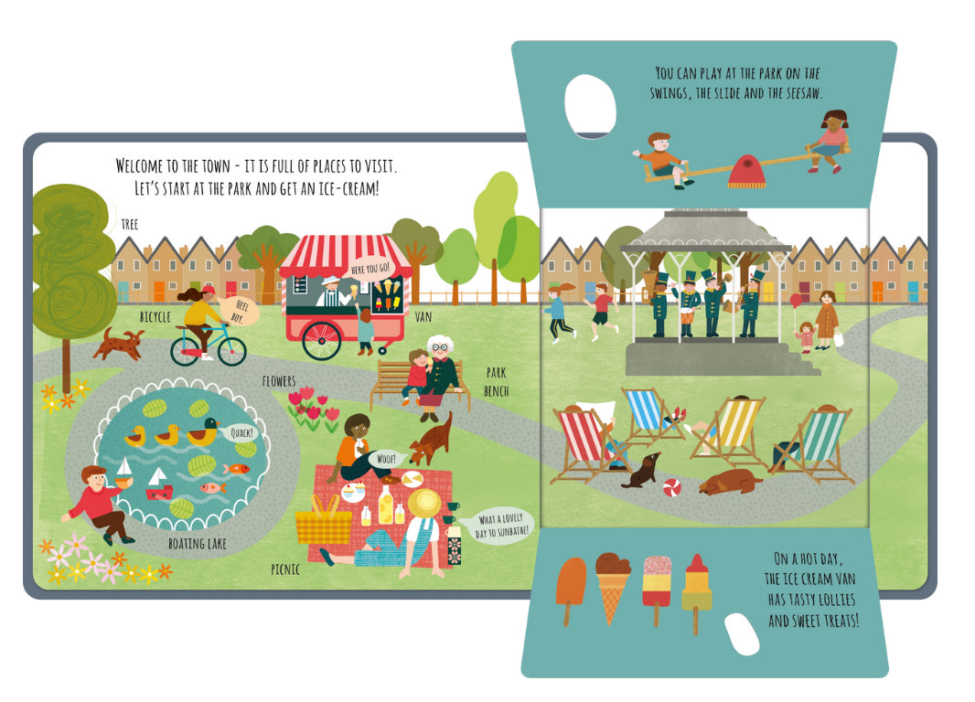 The Town Book - Peek inside the flaps