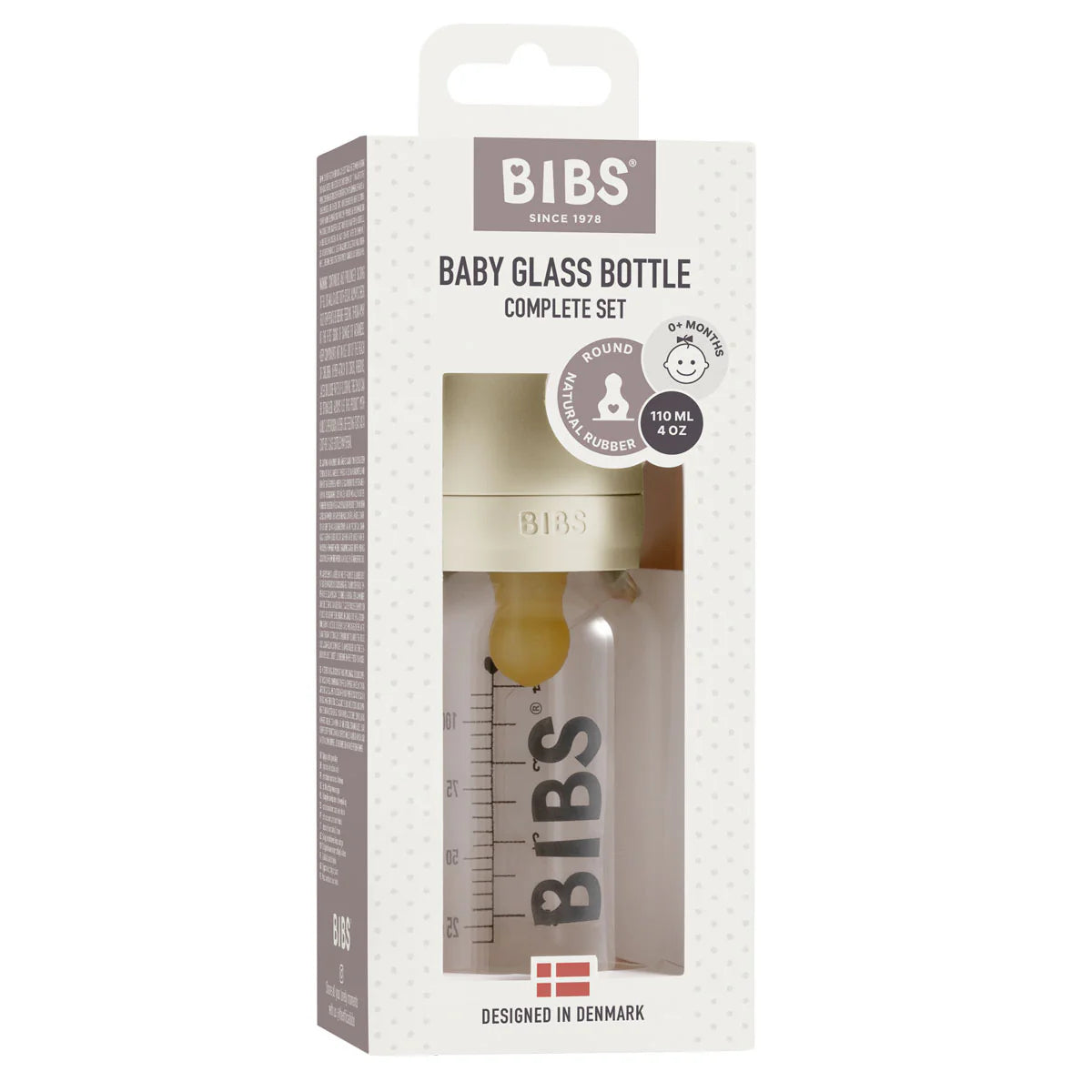 BIBS Baby Glass Bottle Complete Set 110ml