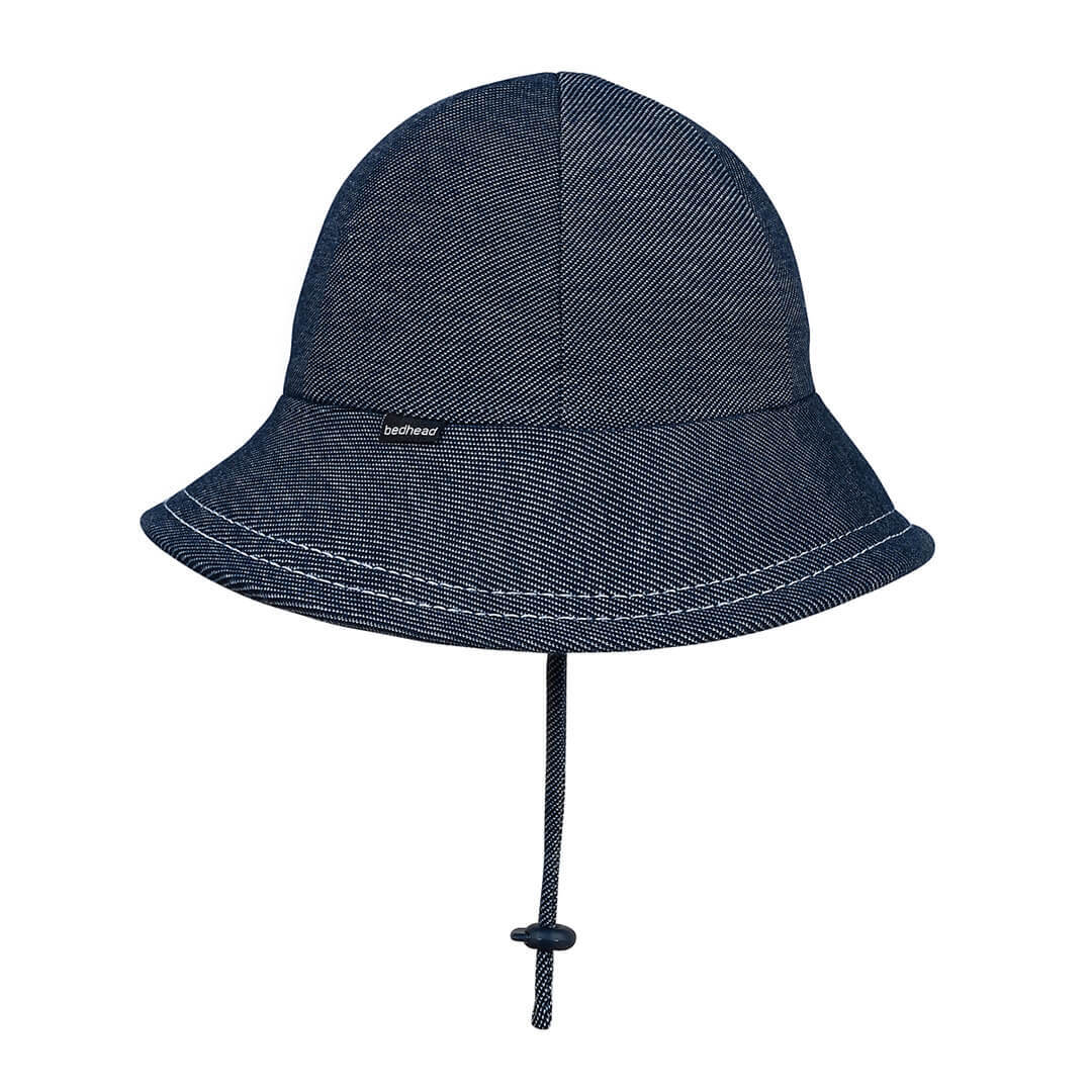 Bedhead hats Toddler Bucket Hat Denim - UPF50+ Stretch Comfort Anti-flop Brim