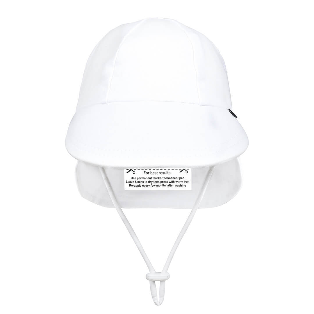 Bedhead hats Legionnaire Hat with Strap - White Sun-safety, comfort and style at it best!