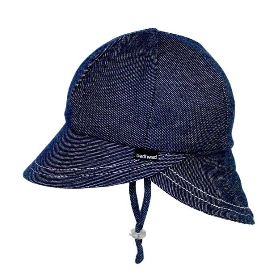 Bedhead hats Legionnaire Hat with Strap - Denim Sun-safety, comfort and style at it best!