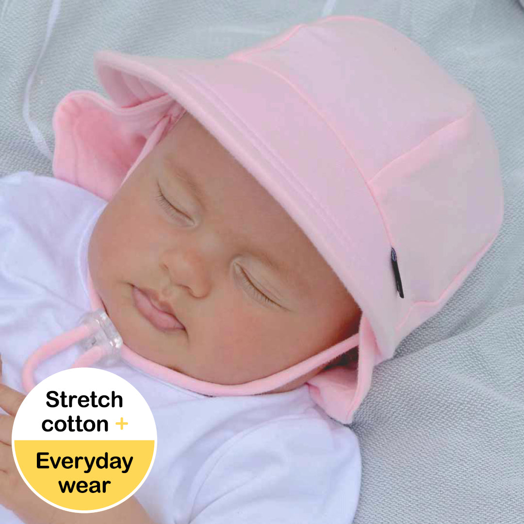 Bedhead hats Legionnaire Hat with Strap - Pink Blush Sun-safety, comfort and style at it best!
