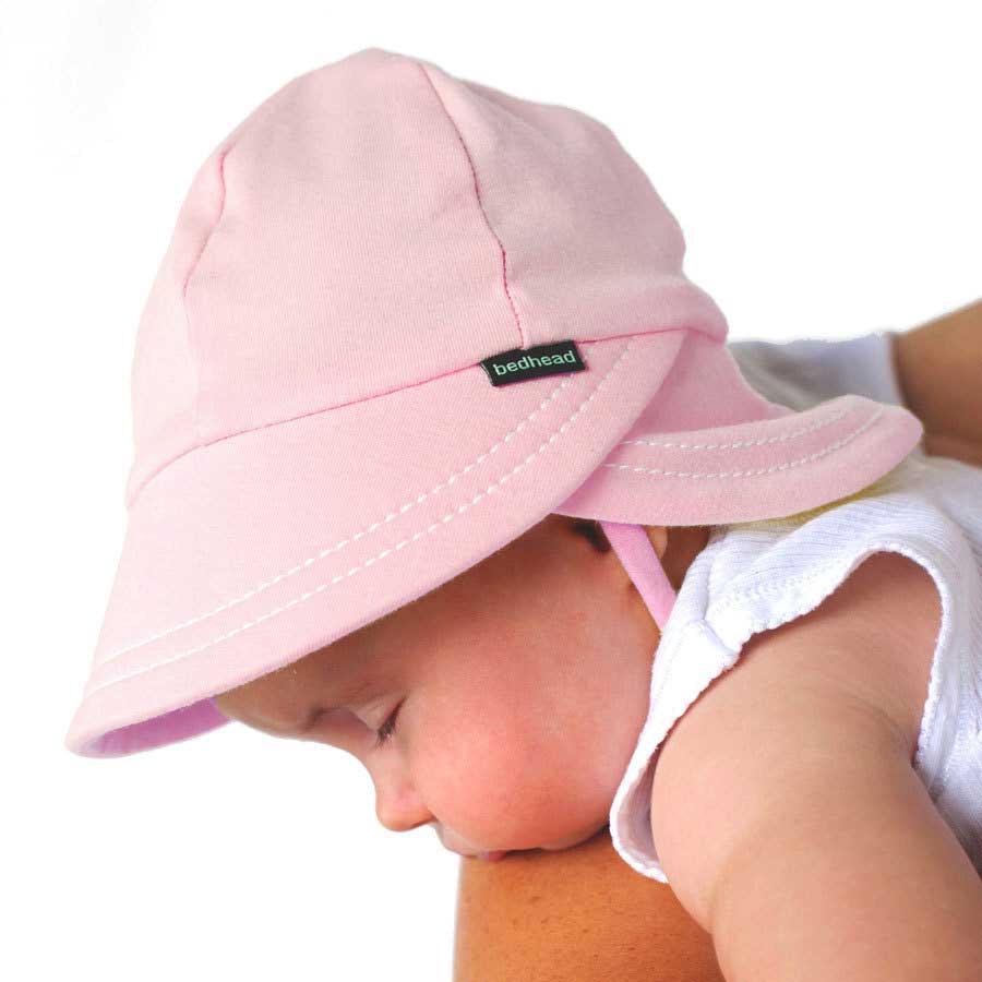 Bedhead hats Legionnaire Hat with Strap - Pink Blush Sun-safety, comfort and style at it best!