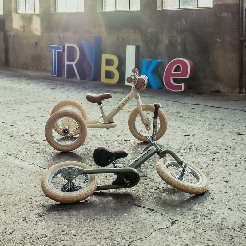 Trybike 2-in-1 tricycle balance bike - Cream