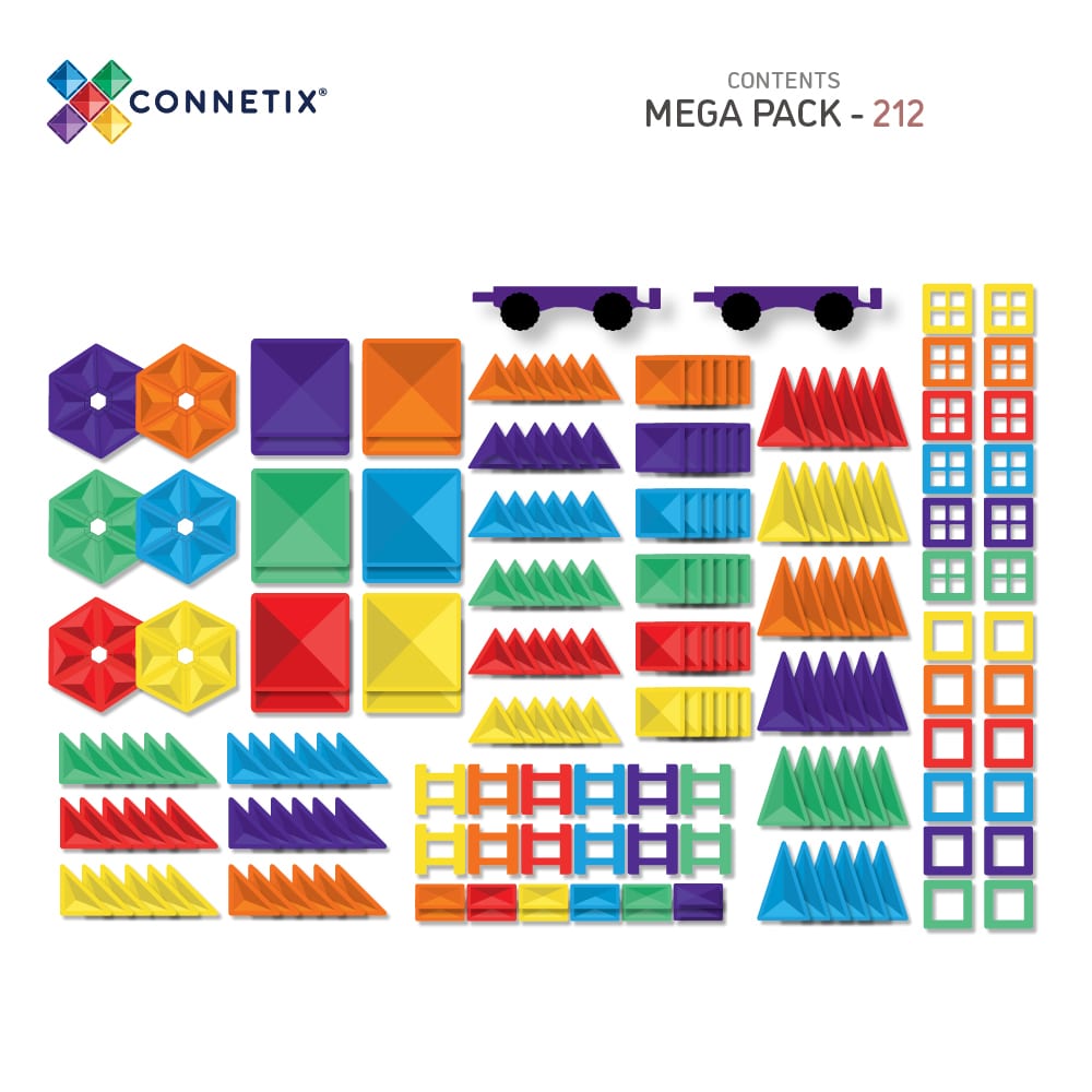 Connetix - Rainbow 212 Mega Pack - Contact Nadene to order