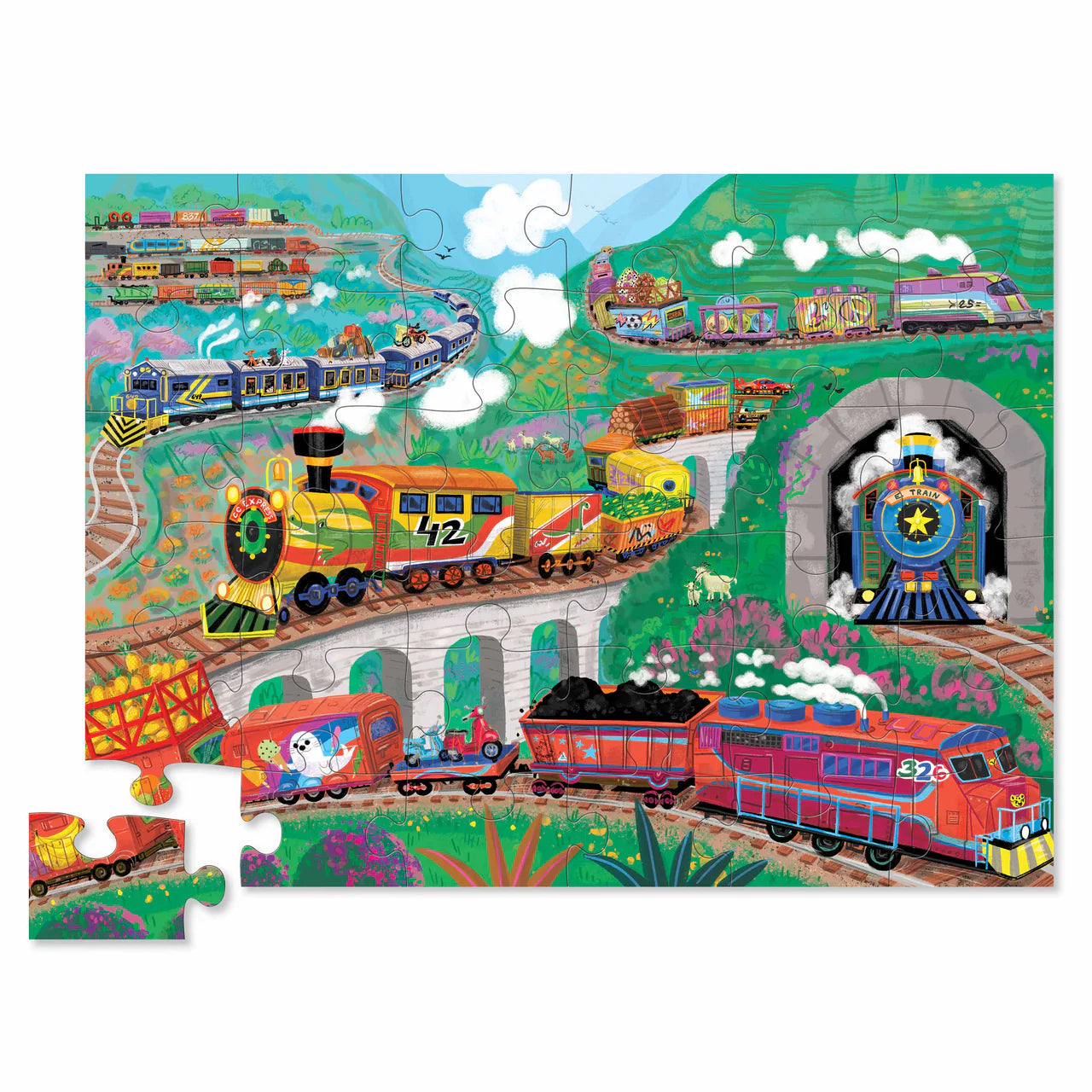Crocodile Creek 36pce Floor Puzzle All Aboard