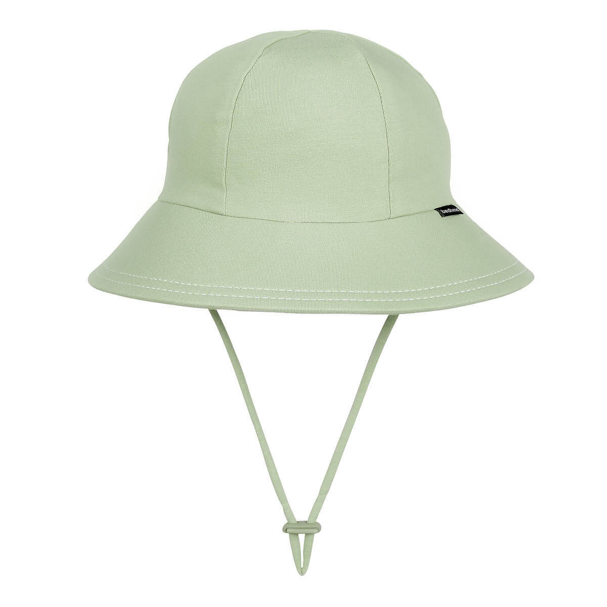 Bedhead hats Kids Ponytail Bucket Sun Hat - Khaki UPF50+ Ponytail Bucket Sun Hat with Chin Strap