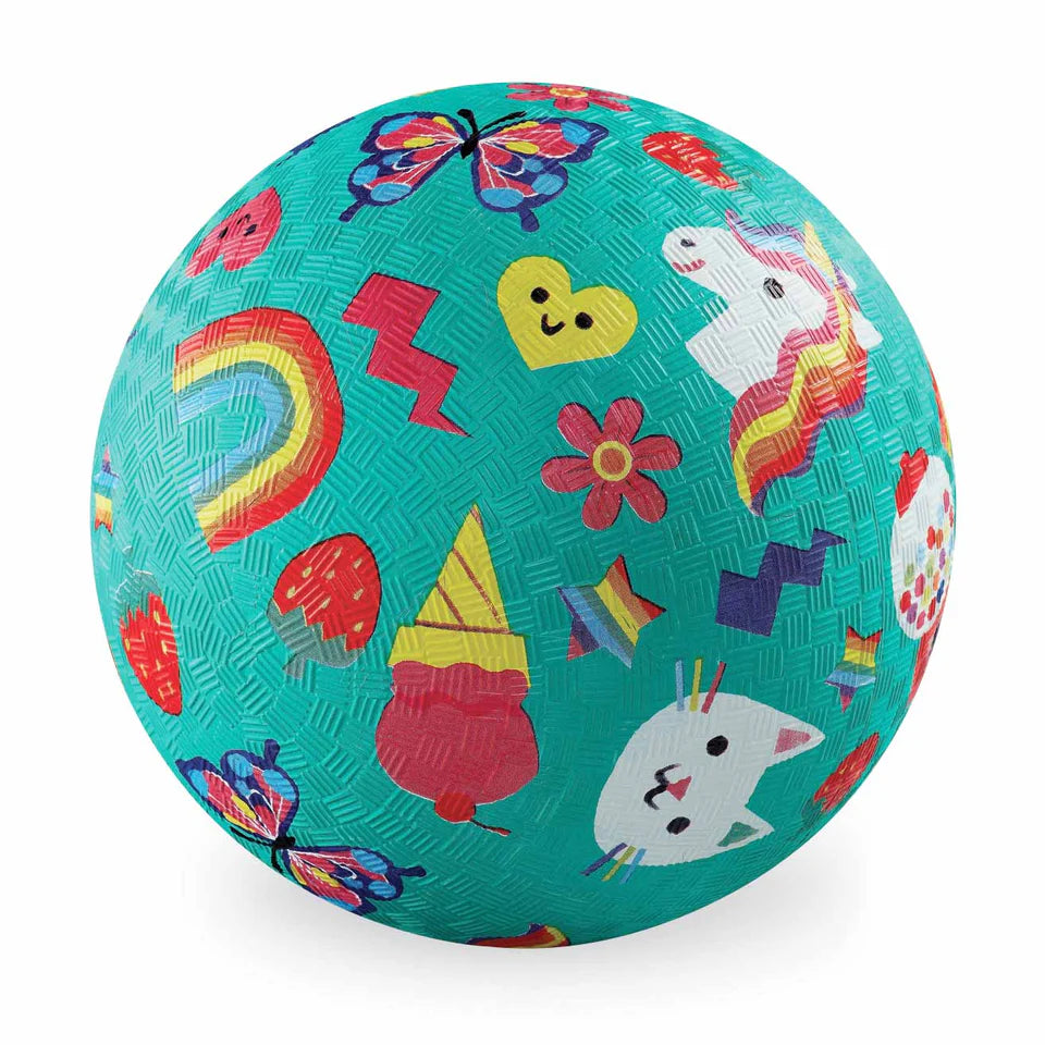 Crocodile Creek 7 inch Playground Ball - Smiley
